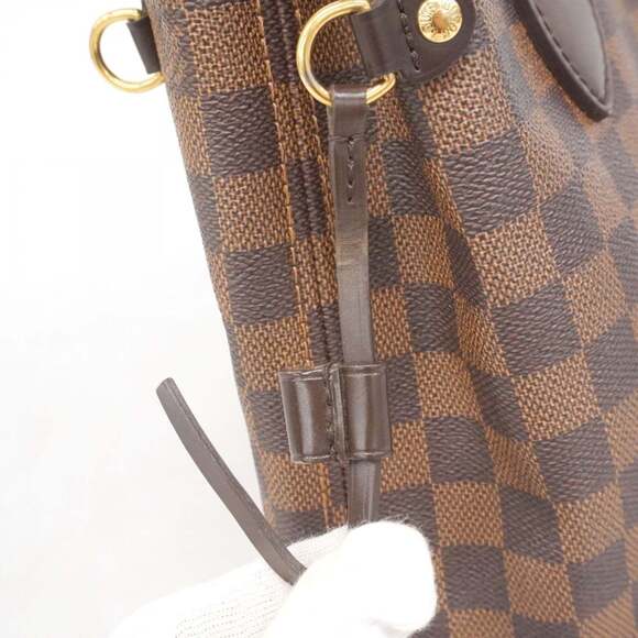 LOUIS VUITTON Brown Damier Neverfull PM Tote Bag - Picture 6 of 16